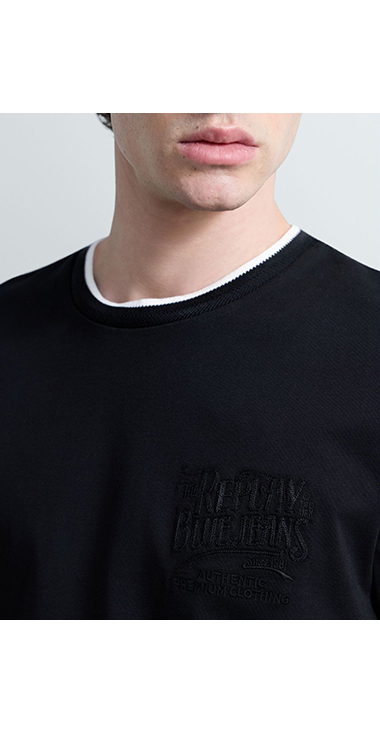 ヘビーコットンジャージートリムTシャツ 詳細画像